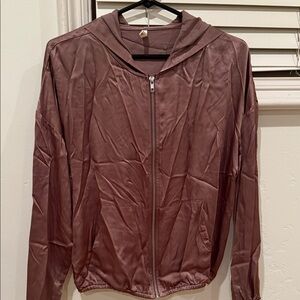 Elegant Dusty Rose Bomber Jacket for Women
